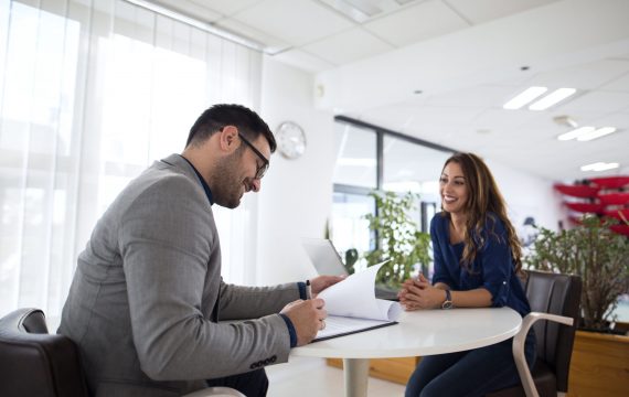 Job interview and candidate selection for employment.